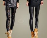 Legging punk com renda